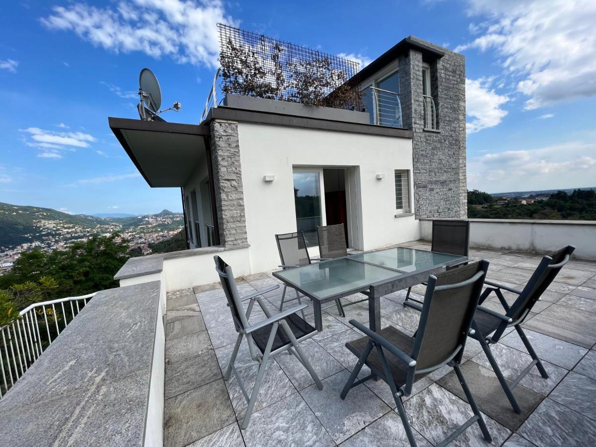 Penthouse - Villa Cardano Комо Екстер'єр фото